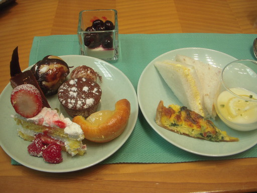 クリーム系と軽食