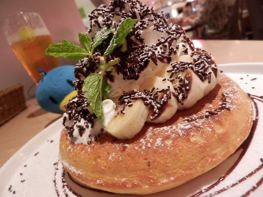 チョコレートバナナパンケーキ