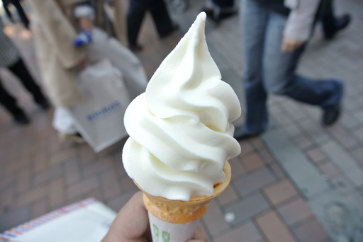 神津牧場のジャージー牛乳ソフトクリーム