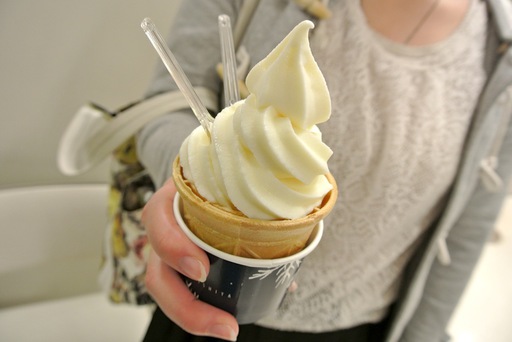 白い恋人ソフトクリーム