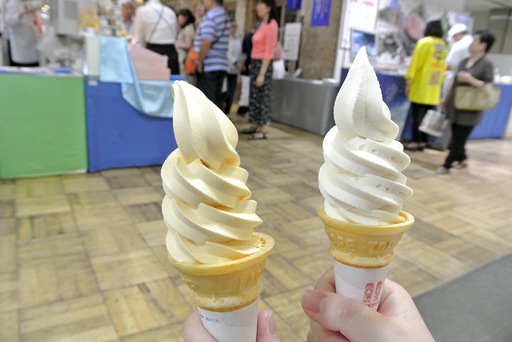 マンゴーソフトと日向夏ソフト