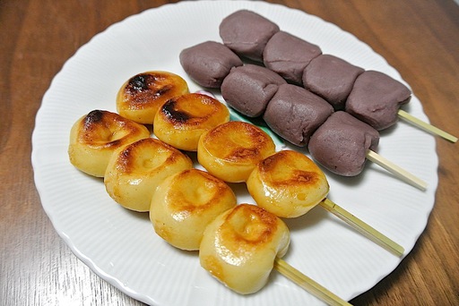 焼き団子とあん団子