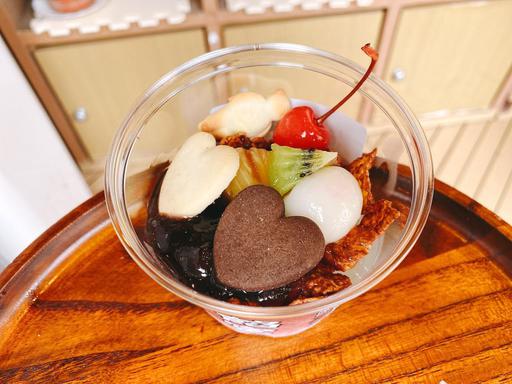 チョコクッキーあんみつ